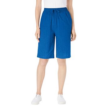 Woman Within Plus Size Seersucker Short