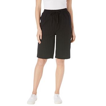 Woman Within Plus Size Seersucker Short