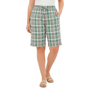 Woman Within Plus Size Seersucker Short