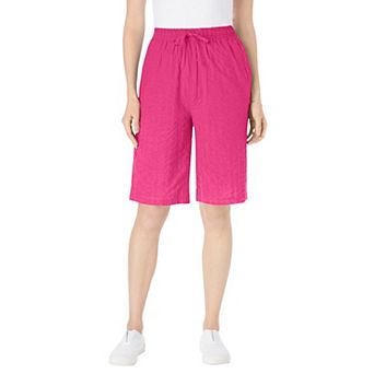 Woman Within Plus Size Seersucker Short