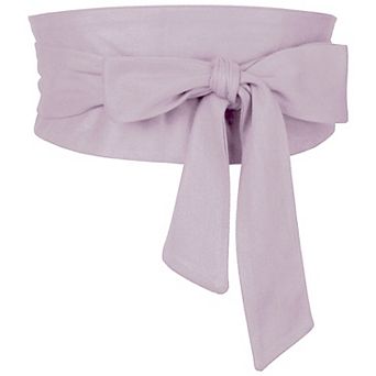 Women Solid Obi Belt, Bowknot Self Tie Wrap Wide Sash Waistband Belt for Dress
