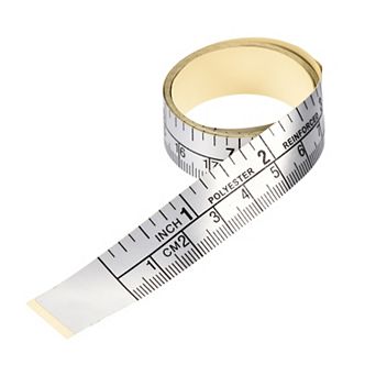 2 pc Self-Adhesive Measuring Tape with Fractions, Workbench Ruler