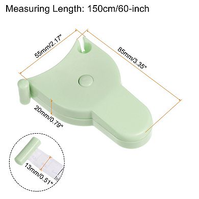Body Measure Tape 150cm Automatic Telescopic Tape Measure Retractable Measuring Tape 1 Pc