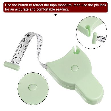 Body Measure Tape 150cm Automatic Telescopic Tape Measure Retractable Measuring Tape 1 Pc