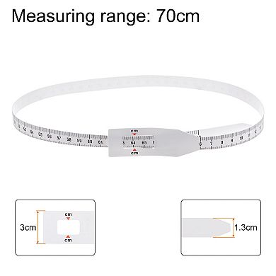 6 Pcs Head Circumference Tape 70cm Plastic Measuring Rule Measure for Child Head Arm Circumference