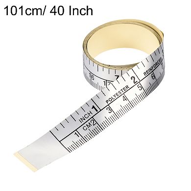 1pc Self-Adhesive Measuring Tape with Fractions, Workbench Ruler