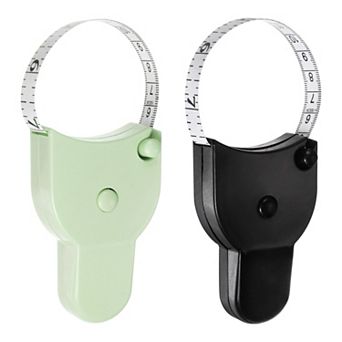 2 pc Body Measure Tape 60" Automatic Telescopic Tape Measure Retractable Durable Measuring Tape