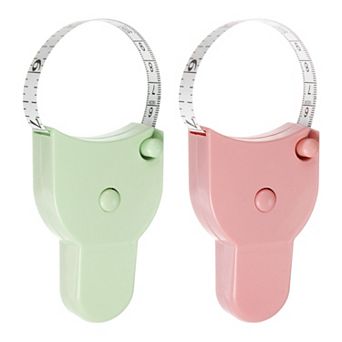 2 pc Body Measure Tape 60" Automatic Telescopic Tape Measure Retractable Durable Measuring Tape