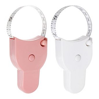 2 pc Body Measure Tape 60" Automatic Telescopic Tape Measure Retractable Durable Measuring Tape