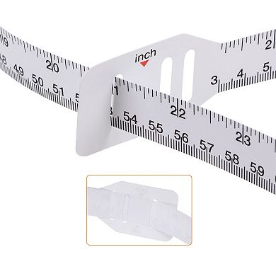 Head Circumference Tape 24"(60cm) Flat Plastic Measuring Rule Measure