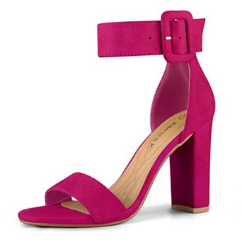 Women's Ankle Strap Block High Heel Sandals