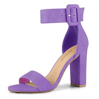 Women's Ankle Strap Block High Heel Sandals
