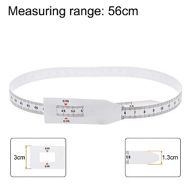 2 Pcs Head Circumference Tape 56cm Plastic Measuring Rule Measure for Child Head Arm Circumference