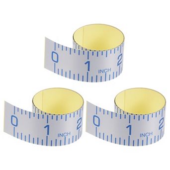 3 pc Self Adhesive Measuring Tape 12 Inch English Left to Right Reading Peel and Stick Tape Measure