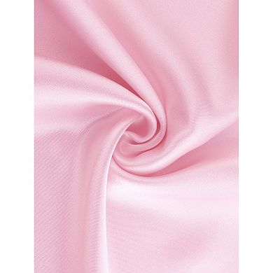 Women's Satin Pajamas Set Silky Short Sleeve Shorts Pjs Button Down Lingerie Ruffle Sleepwear