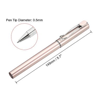 Black Ink Gel Pens, 12 Pack Roller Ball Pens 0.5mm Fine Point Smooth Writing Office Supplies