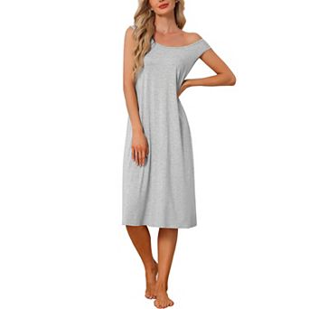 Women's Cotton Long Nightgown Sleeveless Sleepwear Nightshirt Sleep Dress Full Slip Lounge Dress