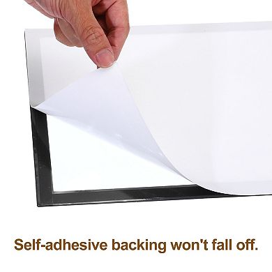 Magnetic Sign Holder 12.8" x 9.4", 12 Pcs A4 Magnetic Display Frame Self Adhesive Reusable