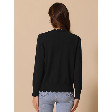 Sweater Cardigan for Women's V Neck Long Sleeve Open Front Knit Cardigans Bolero Shrugs