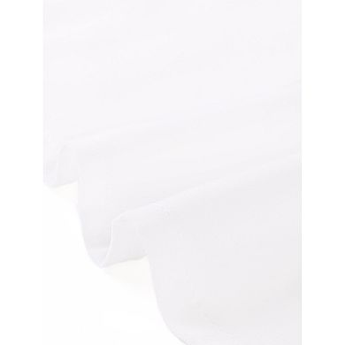 Women's Solid Stand Collar Ruffle Sleeve Work Business Office Casual Outfits Shirts