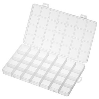 28 Grids Jewelry Organizer Box, 3 Pack Plastic Jewelry Boxes Storage Container