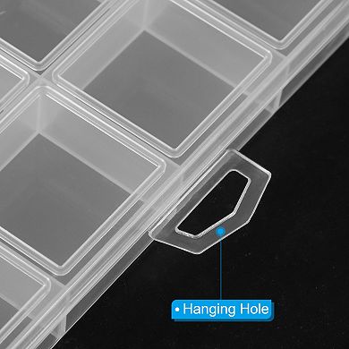 28 Grids Jewelry Organizer Box, 3 Pack Plastic Jewelry Boxes Storage Container