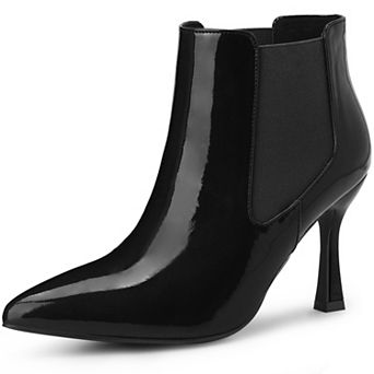 Women's Pointed Toe Stiletto Heels Chelsea Ankle Booties