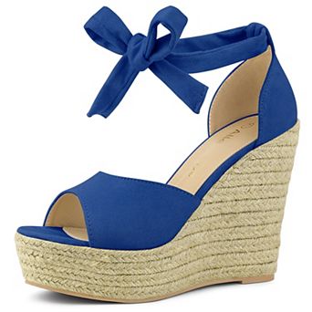Women's Espadrilles Tie Up Ankle Strap Wedges Sandals