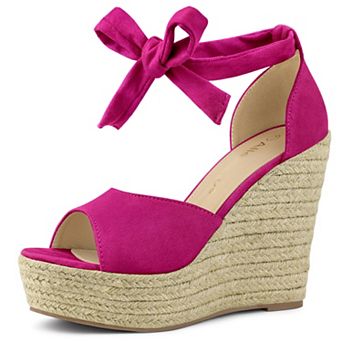 Women's Espadrilles Tie Up Ankle Strap Wedges Sandals