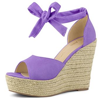Women's Espadrilles Tie Up Ankle Strap Wedges Sandals