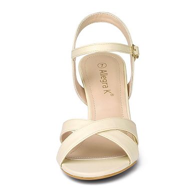Women's Cross Straps Kitten Heel Sandals