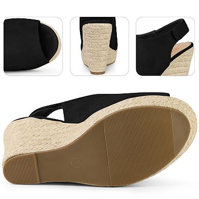 Platform Heels Espadrille Wedges Sandals for Women
