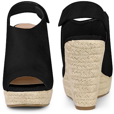 Platform Heels Espadrille Wedges Sandals for Women