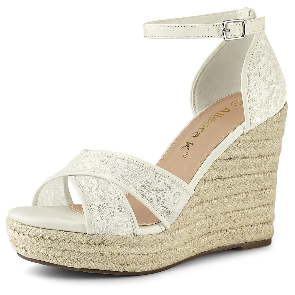 Women’s Espadrille Wedge Sandals Ankle Strap
