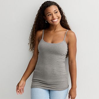 Juniors' SO® Tunic Shelf Bra Cami