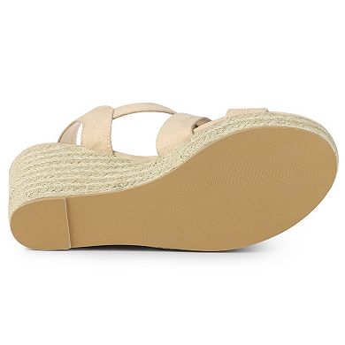 Women's Espadrilles Platform Slingback Wedges Sandals