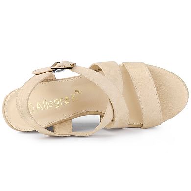 Women's Espadrilles Platform Slingback Wedges Sandals