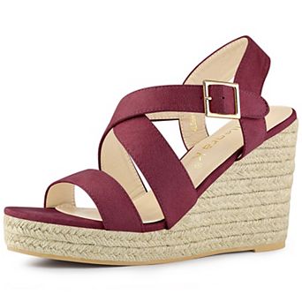 Women's Espadrilles Platform Slingback Wedges Sandals