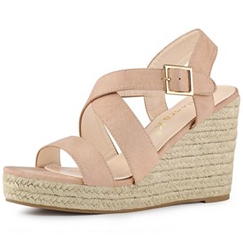 Women's Espadrilles Platform Slingback Wedges Sandals