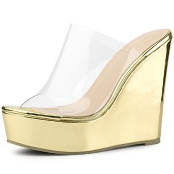 Platform Hot Pink Heel Sandals Wedges for Women