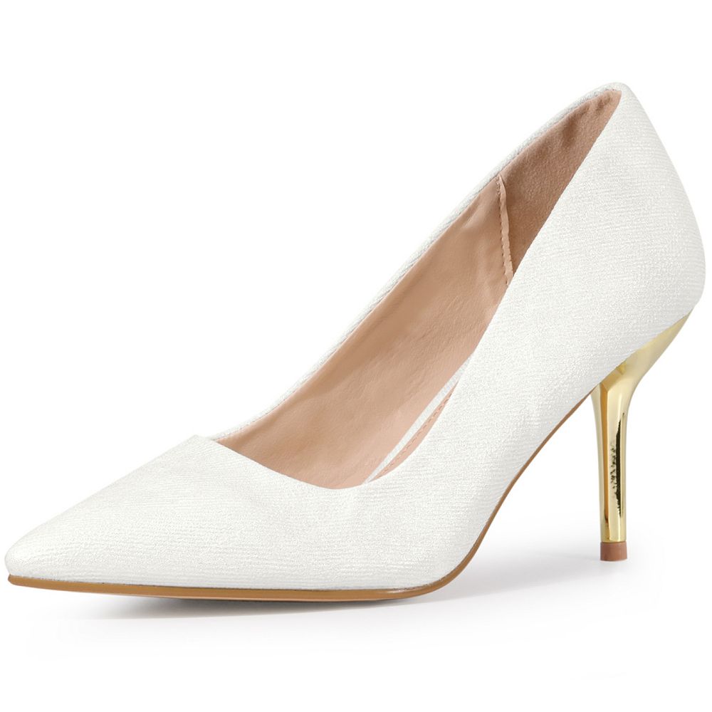 Women's Pointed Toe High Heel Stiletto Pumps Wedding Dress Shoes