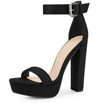 Platform High Heel Ankle Strap Chunky Heels Platform Heel Sandals for Women