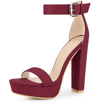 Platform High Heel Ankle Strap Chunky Heels Platform Heel Sandals for Women