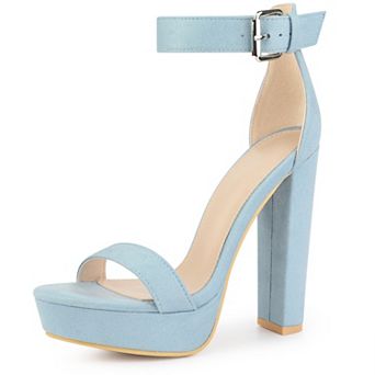 Platform High Heel Ankle Strap Chunky Heels Platform Heel Sandals for Women