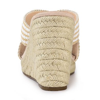 Women's Crisscross Strap Platform Wedge Sandals