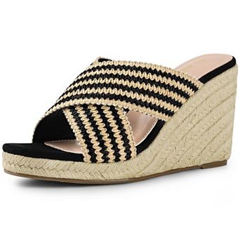 Women's Crisscross Strap Platform Wedge Sandals