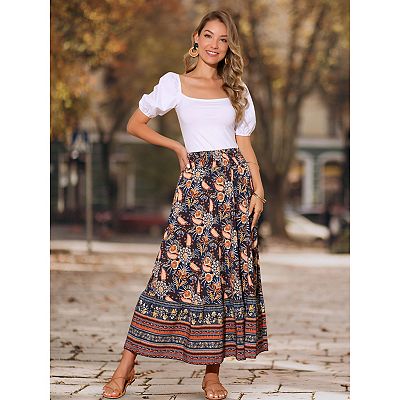 Floral Maxi Kohl's Long Maxi Skirts Women's Floral Skirts