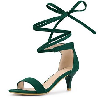 Lace Up Comfortable Kitten Heels Sandals for Women