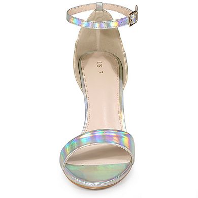 Women's Butterfly Heels Metallic Stiletto Heel Sandals