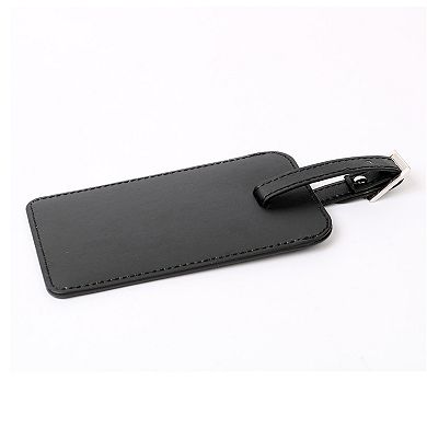 Luggage Tags, PU Leather Travel Tags Luggage Identifier Name Holder Address ID Labels 2 Pcs